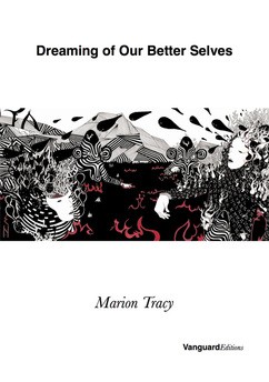 Cover of the book, which is unusual, being mainly white, with a strike of illustrative deign across the middle in black, white and red. Here there are women's faces looking weird, zigzags, stripes, trees maybe, fields maybe, leaves, squiggly bits, possibly african-isa face masks. Above the title in bold lower fast. It stretches from one side of the cover to the other. Below the author's name, fairly small, in italics. The imprint name small, black and bottom right hand corner.
